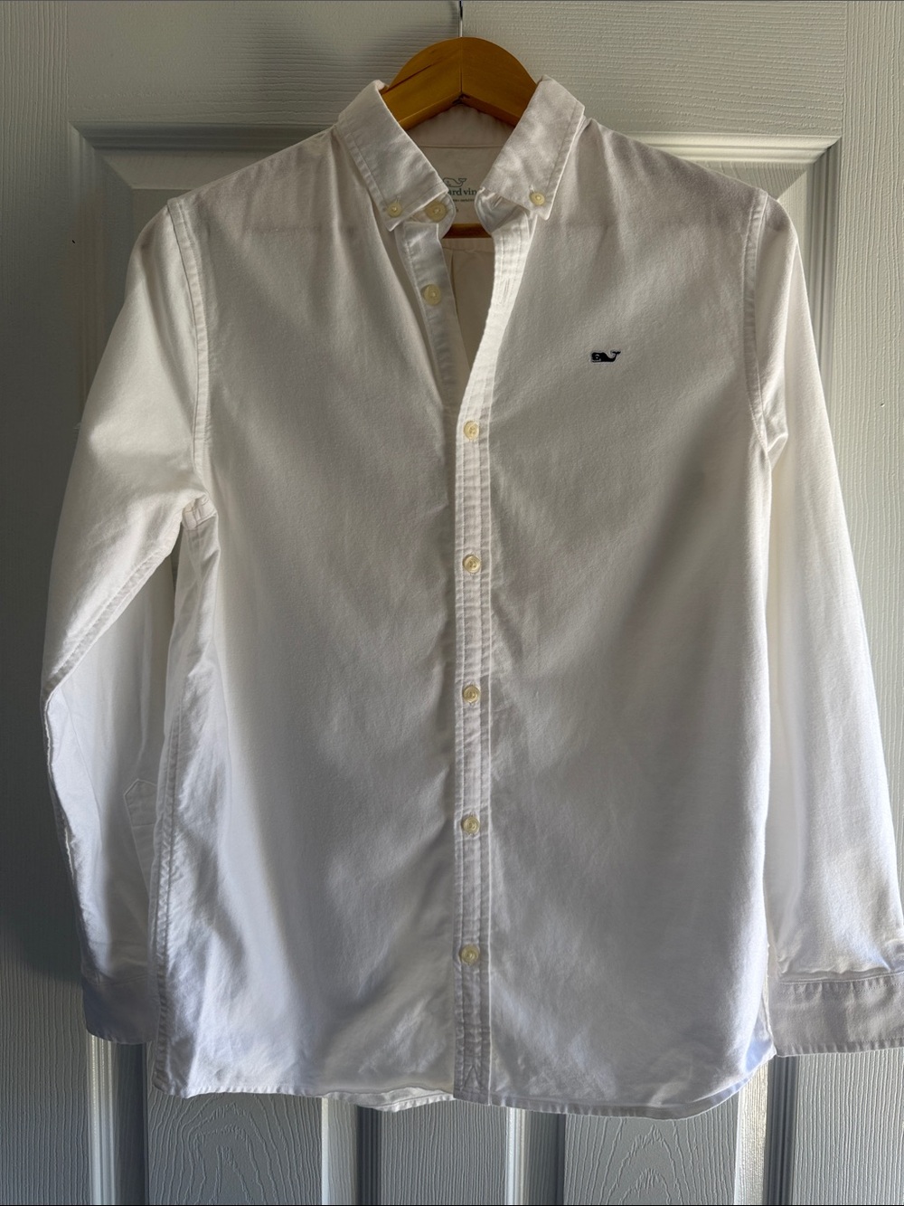 Vineyard Vines Boy’s White Long-Sleeve Button-Down Shirt